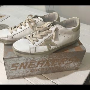 Golden Goose Sparkle White Sneakers NEW size 40